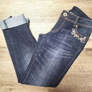 𝅺G:21 Jewel Pockets, Straight Leg, Size 5